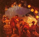 Gaston de Latouche L'Intrigue Nocturne painting